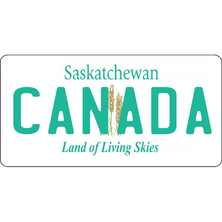 LPO5816 6 x 12 in. Saskatchewan Canada Photo License Plate