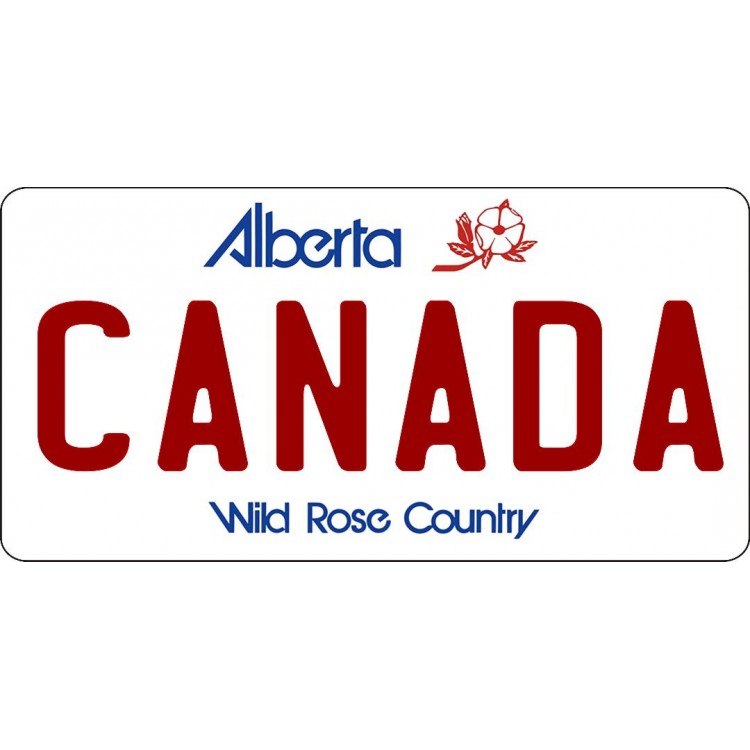 LPO5818 6 x 12 in. Alberta Canada Photo License Plate