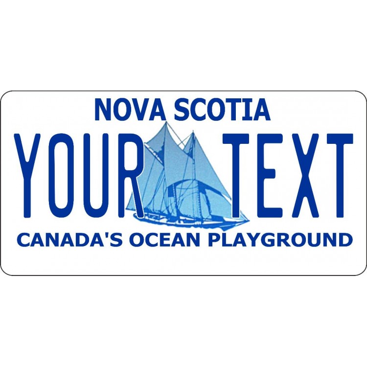 LPO5838 Nova Scotia Your Text Photo License Plate