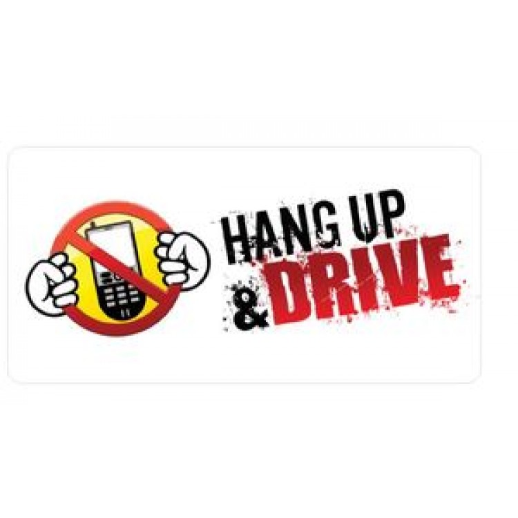 LPO449 Hang Up & Drive License Plate