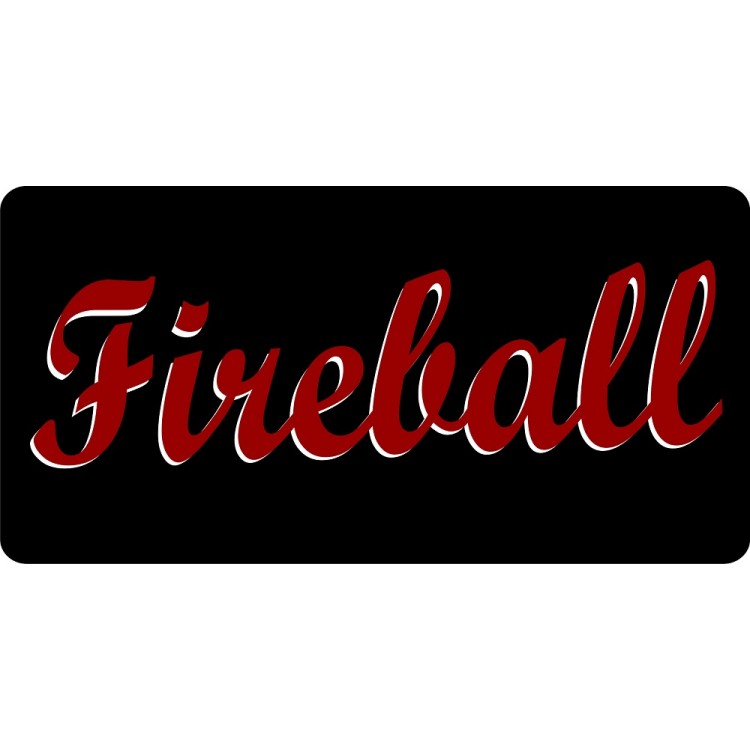 LPO5840 6 x 12 in. Fireball Photo License Plate
