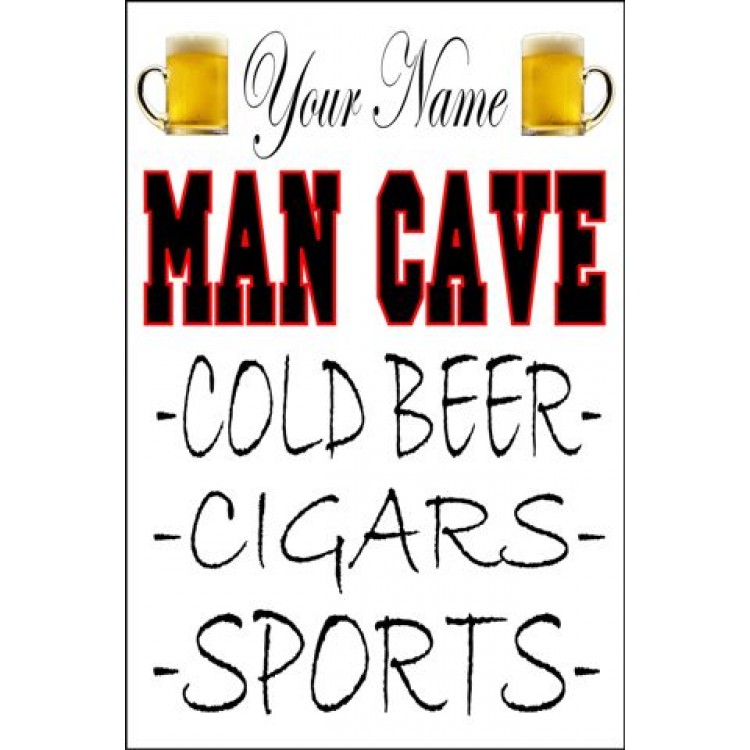 LPO1467 8 x 11 in. Man Cave Custom Parking Sign