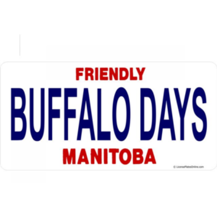LPO513 Manitoba Buffalo Days Photo License Plate