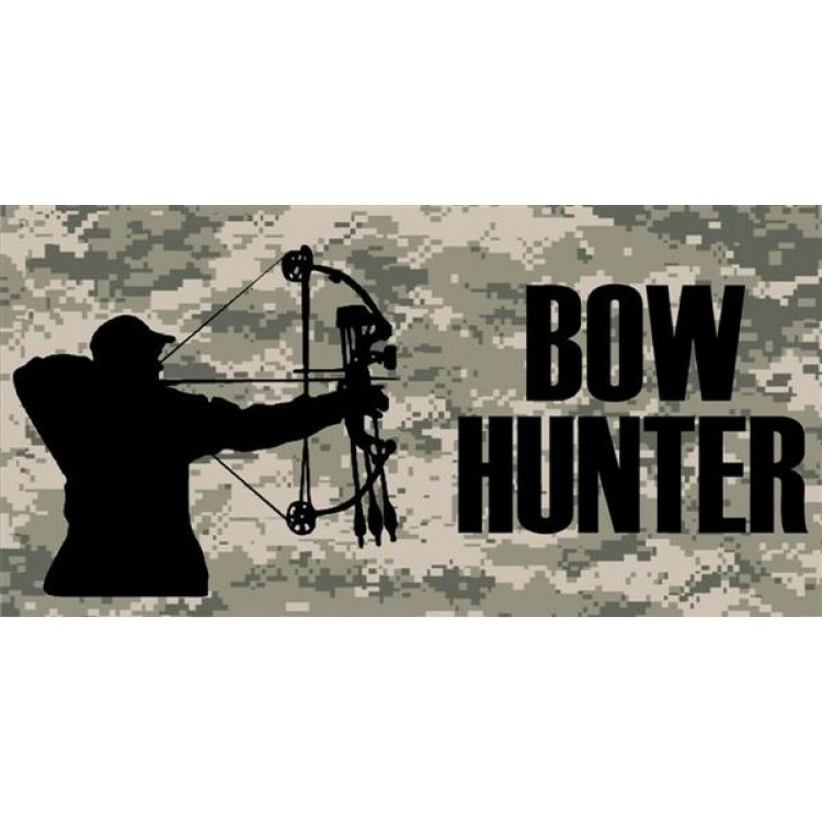 LPO938 Bow Hunter Photo License Plate