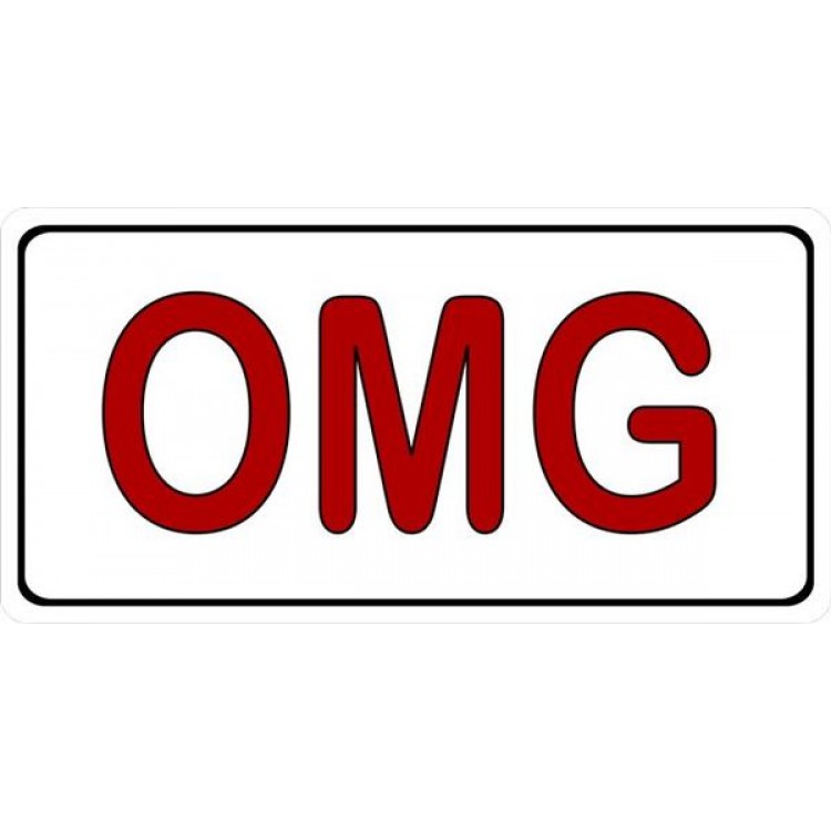 LPO1662 OMG Photo License Plate