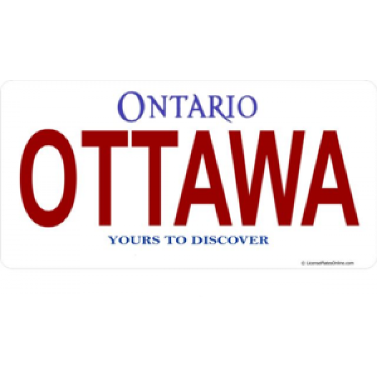 LPO514 Ontario Ottawa Photo License Plate