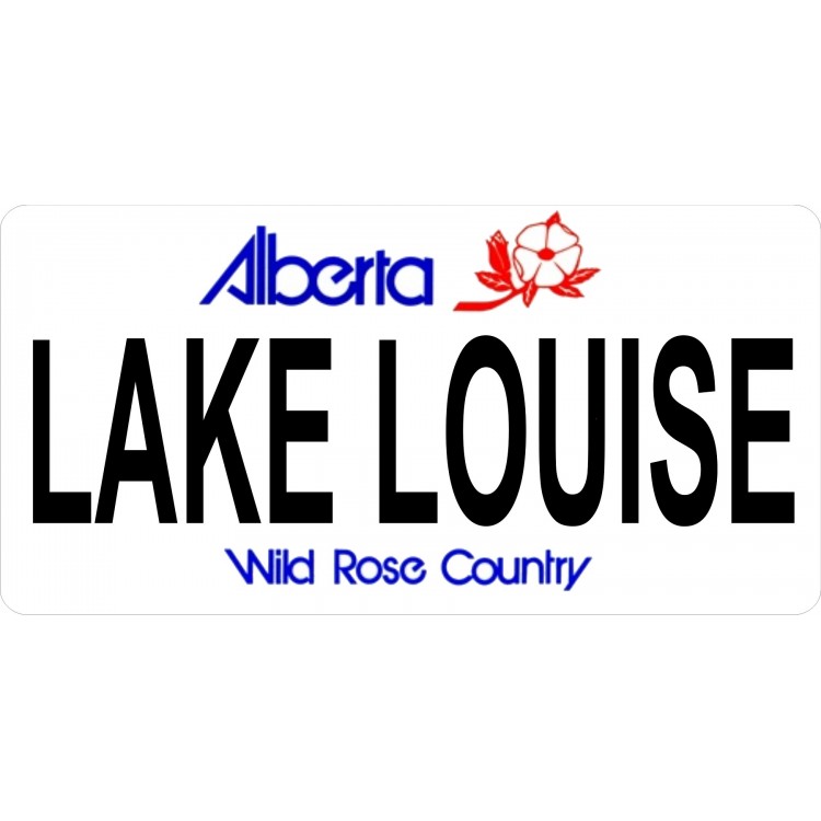 LPO520 Alberta Lake Louise Photo License Plate