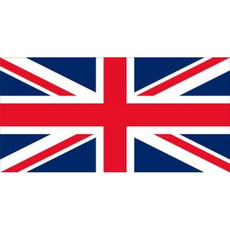 LPO810 British Flag Photo License Plate