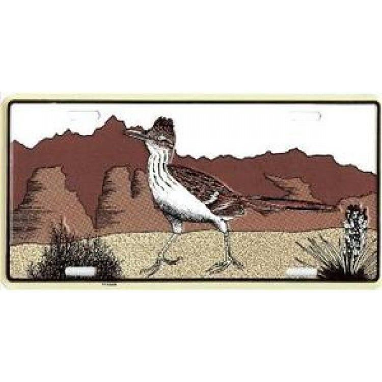 FSSIRR 6 x 12 in. Brown Roadrunner License Plate