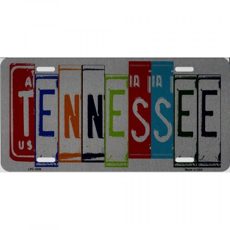 LPC-1056 6 x 12 in. Tennessee Cut Style License Plate