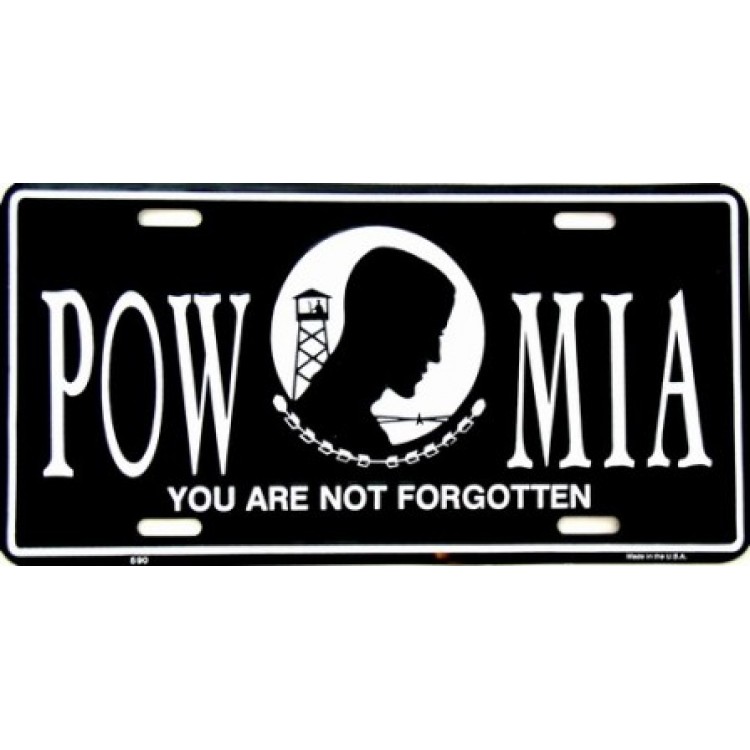 Picture of 212 Main 590 6 x 12 in. POW-MIA License Plate