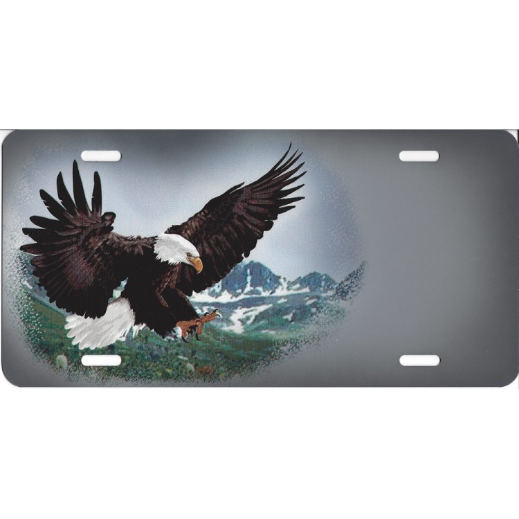 SM301 6 x 12 in. Bald Eagle Offset License Plate