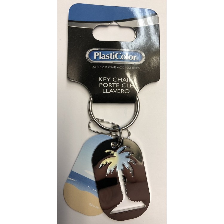Picture of 212 Main KC4481 Palm Tree Pass Through Dog Tag Key Chain