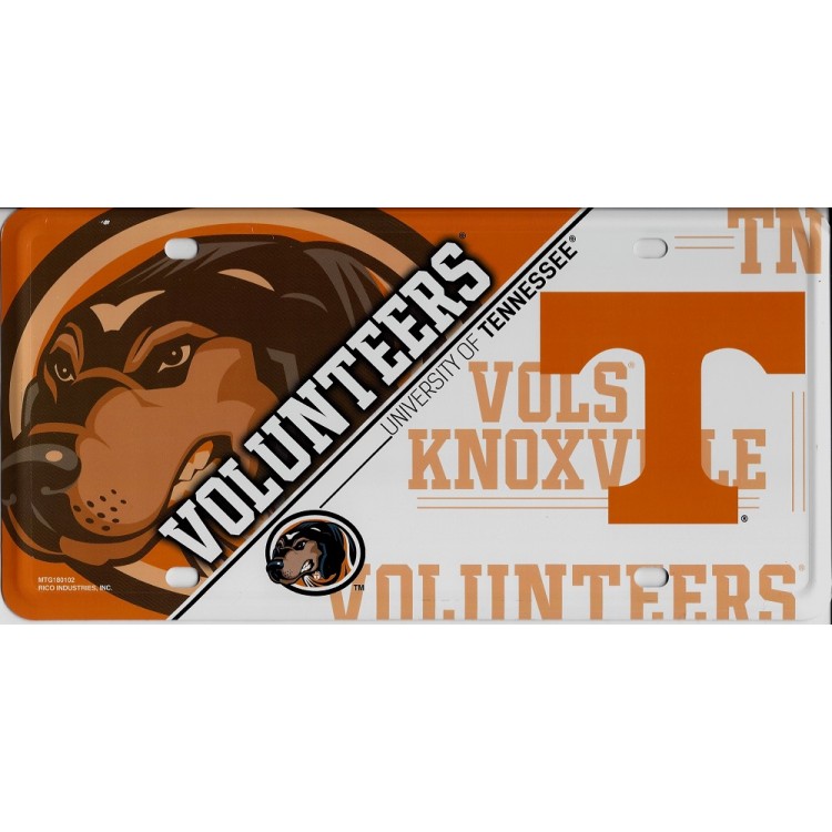 Tennessee Volunteers Metal License Plate