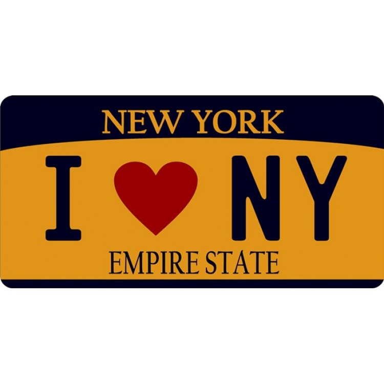 LPO2829 6 x 12 in. I Love New York Photo License Plate
