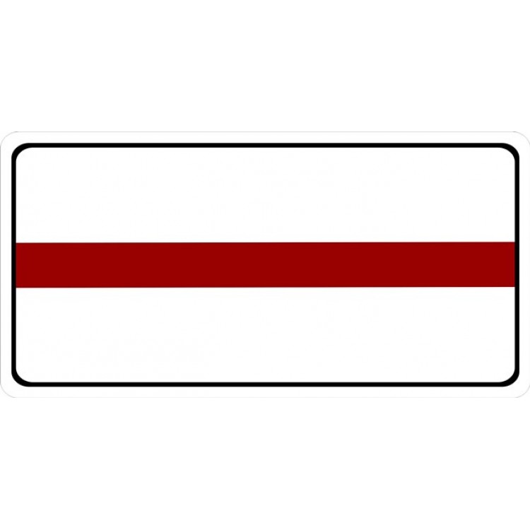 LPO2837 6 x 12 in. Thin Red Line Firefighter Photo License Plate