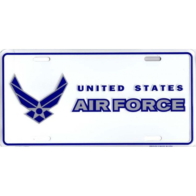 MP9036 6 x 12 in. U.S. Air Force Metal License Plate