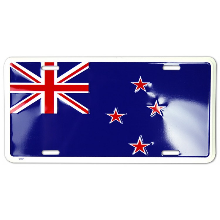 Picture of 212 Main 2356 6 x 12 in. New Zealand Flag Metal License Plate