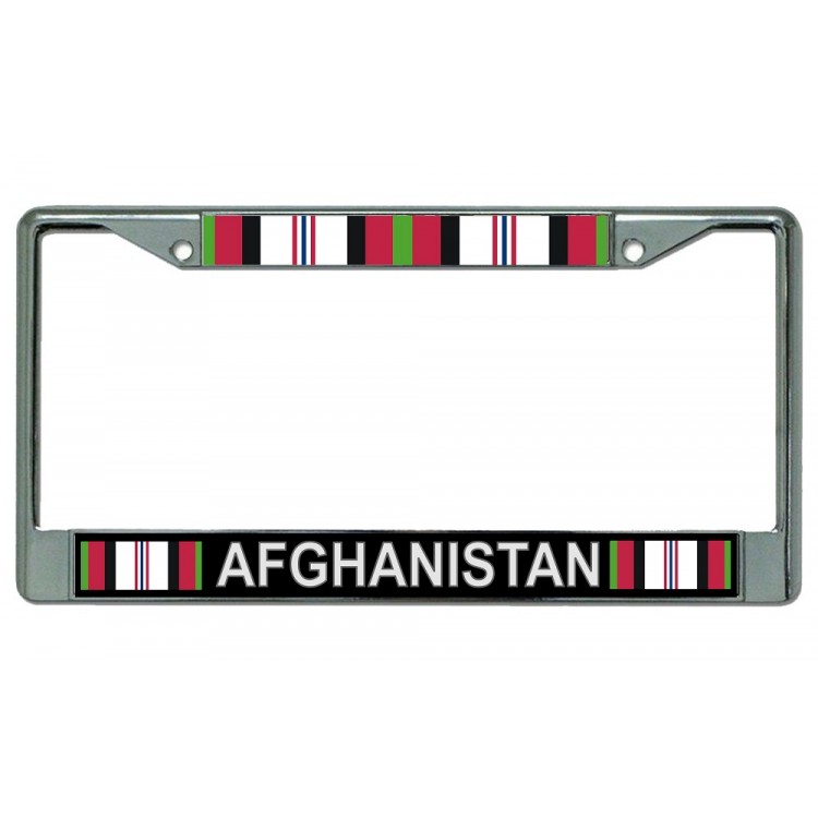 LPO2950 6 x 12 in. Afghanistan Veteran Chrome License Plate Frame