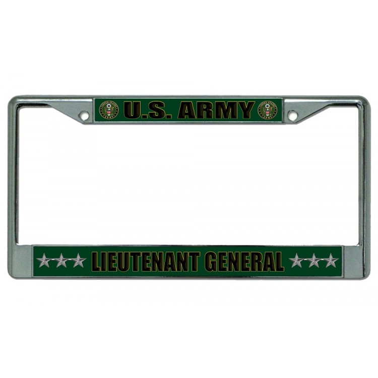 LPO2169 U.S. Army Lieutenant General Chrome License Plate Frame