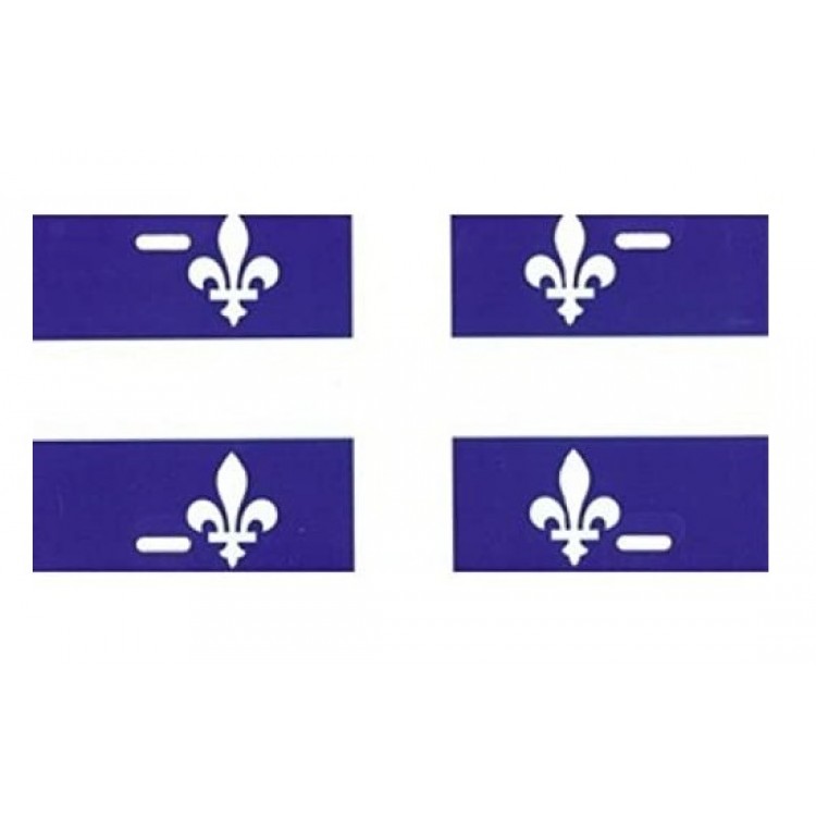 6 x 12 in. Quebec Flag License Plate