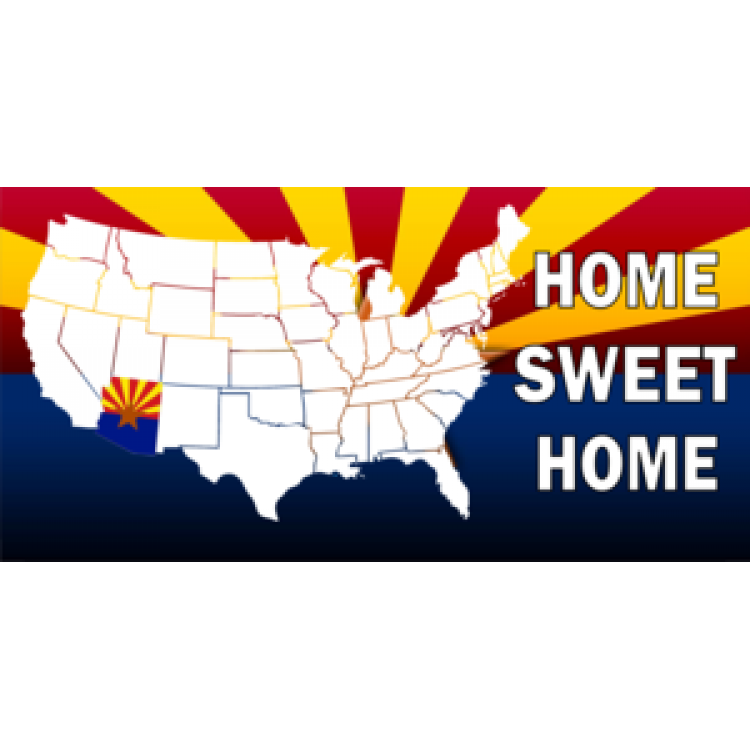 LPO559 Arizona Home Sweet Home License Plate