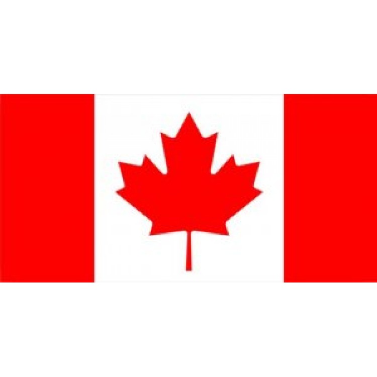 LPO657 Canada Flag Photo License Plate