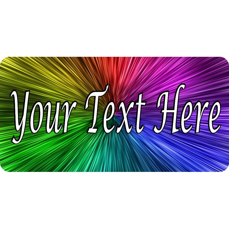 LPO5146 Neon Colors Photo License Plate