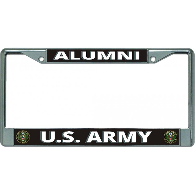LPO5330 6 x 12 in. U.S. Army Aluminium No.2 Chrome License Plate Frame -  212 Main
