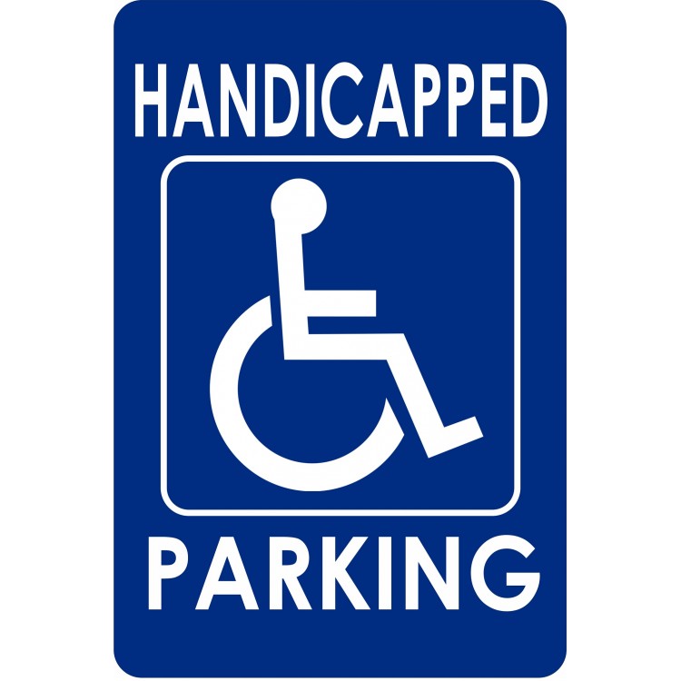 LPO7308 8 x 12 in. Handicapped Parking Sign