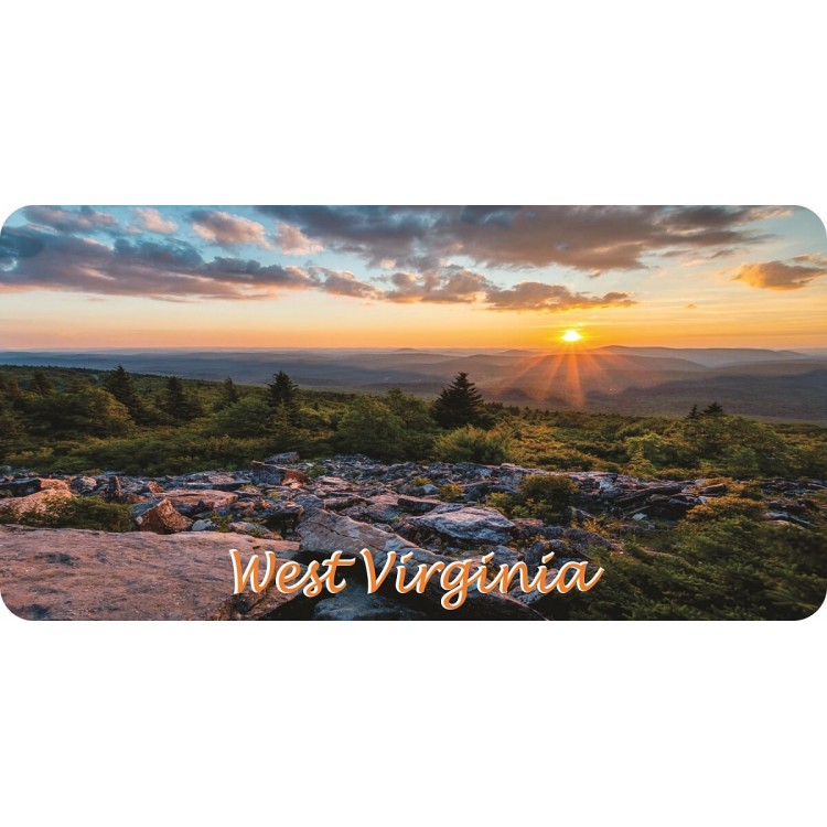 6 x 12 in. West Virginia Scenery Photo License Plate