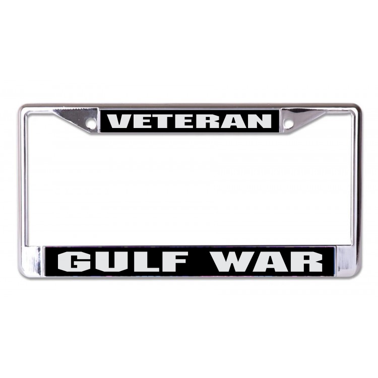 LPO7323 Gulf War Veteran Chrome License Plate Frame