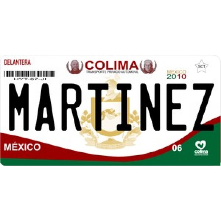 LPO892 Mexico Colima Photo License Plate