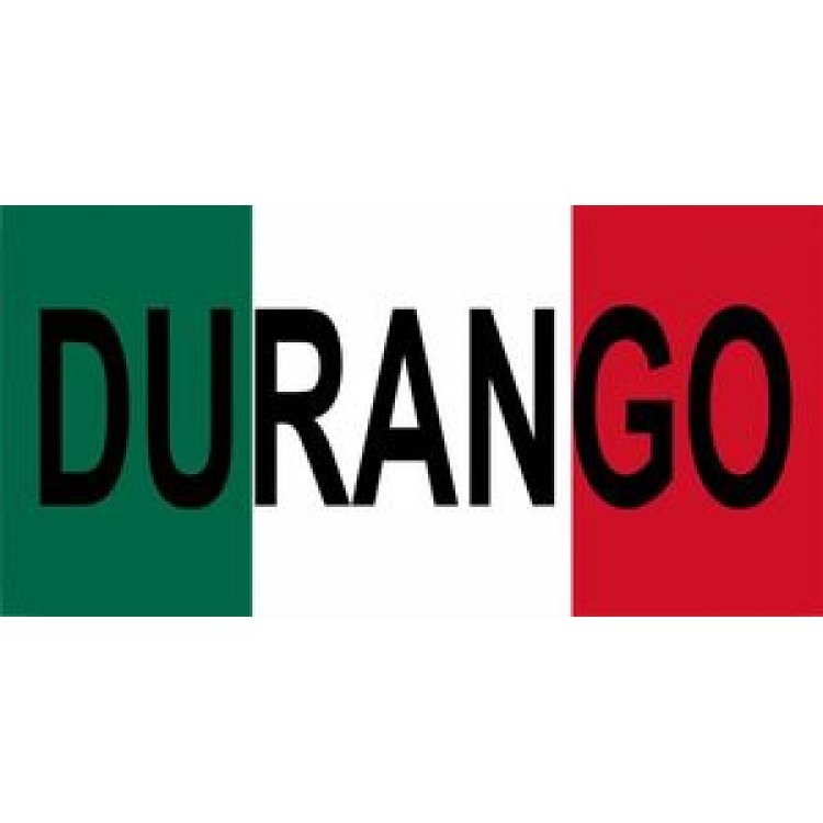 LPO404 0.03 in. Thick Mexico Durango Photo License Plate