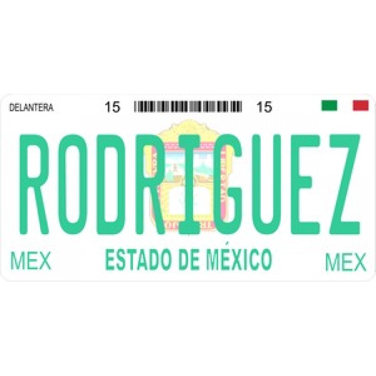 LPO899 Mexico Estado De Mexico Photo License Plate