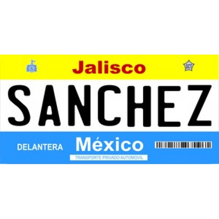 LPO898 Mexico Jalisco Photo License Plate