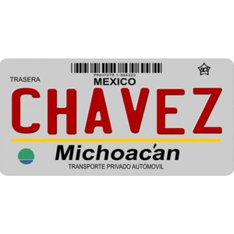 LPO900 Mexico Michoacan Photo License Plate