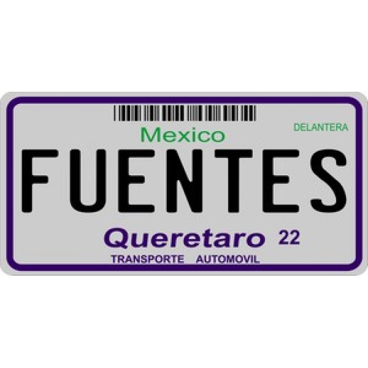 LPO906 Mexico Queretaro Photo License Plate