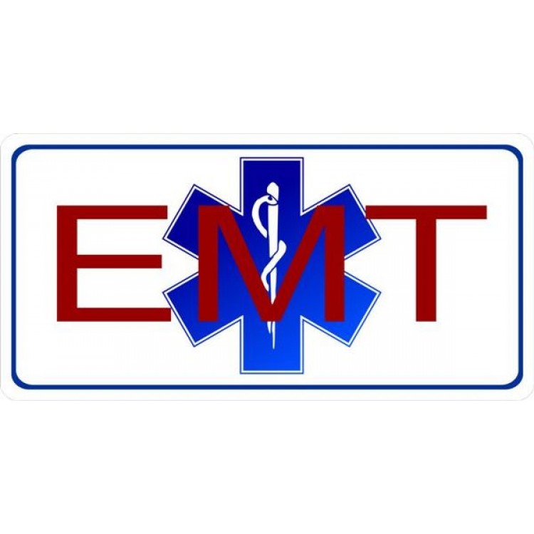 LPO1288 EMT Photo License Plate