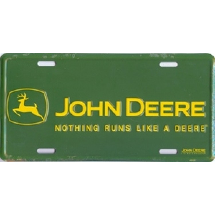 Picture of 212 Main 2187 6 x 12 in. John Deere-nothing Runs Like a Deere License Plate
