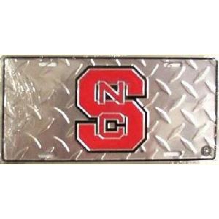 LP2589 6 x 12 in. North Carolina State Wolfpack Diamond License Plate
