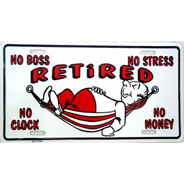 LP-277 6 x 12 in. Retired Hammock License Plate
