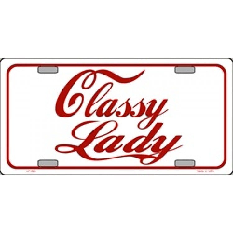 LP-324 6 x 12 in. Classy Lady License Plate