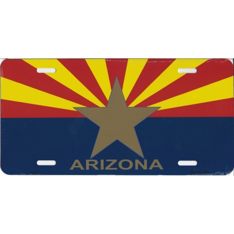 LP-471 6 x 12 in. Arizona Big Star License Plate