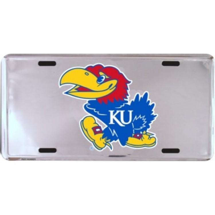 SUP50081 6 x 12 in. Kansas Jayhawks License Plate