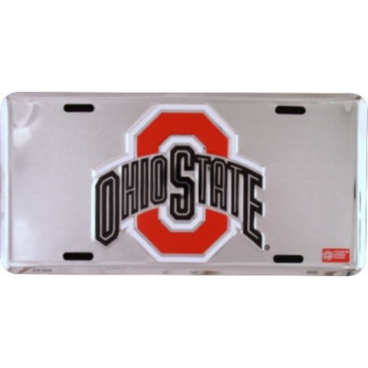 SUP50086 6 x 12 in. Ohio State Anodized License Plate