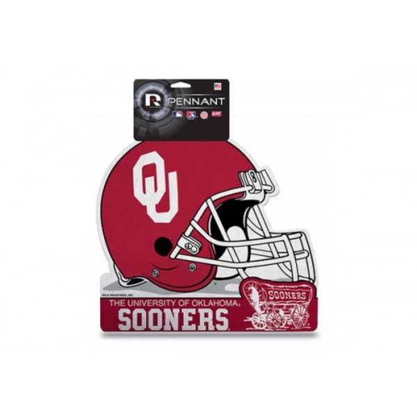DCP230201F-H 13 x 16 in. Oklahoma Sooners Die Cut Pennant