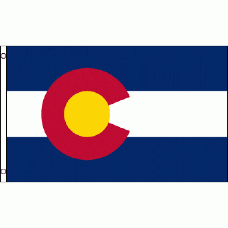 Picture of 212 Main ST-CO 36 x 60 in. Colorado State Polyester Flag