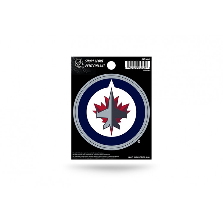 SRT10301 3 x 3 in. Winnipeg Jets Short Sport Decal