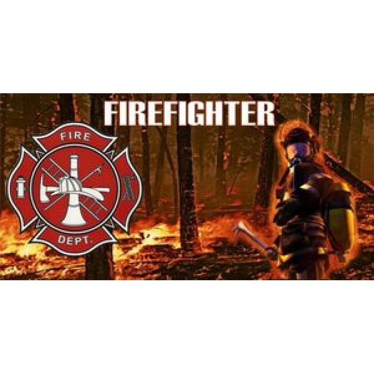 LPO682 6 x 12 in. Firefighter Photo License Plate